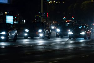 Headlights In Traffic