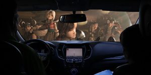 A movie in a car