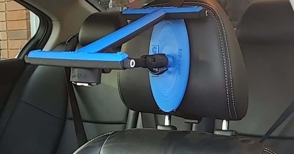 The inside of a car