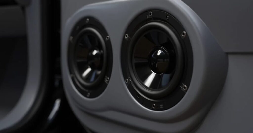 two car audio speakers
